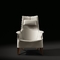 이동할 수 있는 MOBIUS Tan 가죽 안락 의자, 호화스러운 하얀 가죽 안락 의자 협력 업체